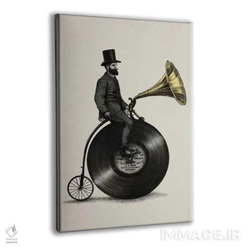 تابلو دکوراتیو مرد موسیقی دان اثر اریک فن - نمای پرسپکتیو محصول