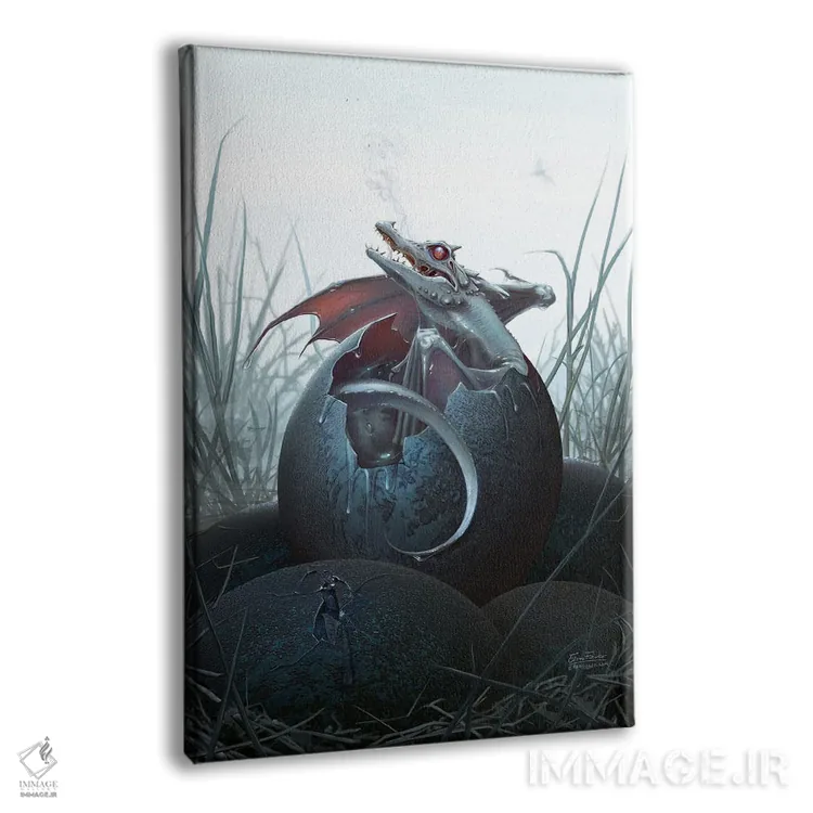 تابلو دکوراتیو جوجه تازه از تخم درآمده اثر اران فاولر - نمای پرسپکتیو محصول