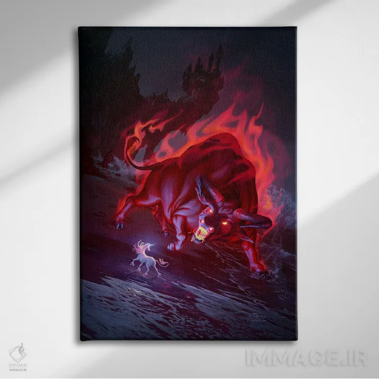 تابلو دکوراتیو آخرین بازمانده گونه خود اثر اران فاولر - نمای روبهرو روی دیوار