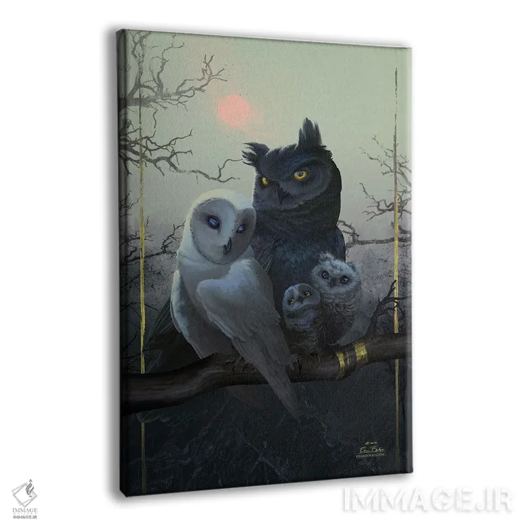 تابلو دکوراتیو هم پر اثر اران فاولر - نمای پرسپکتیو محصول