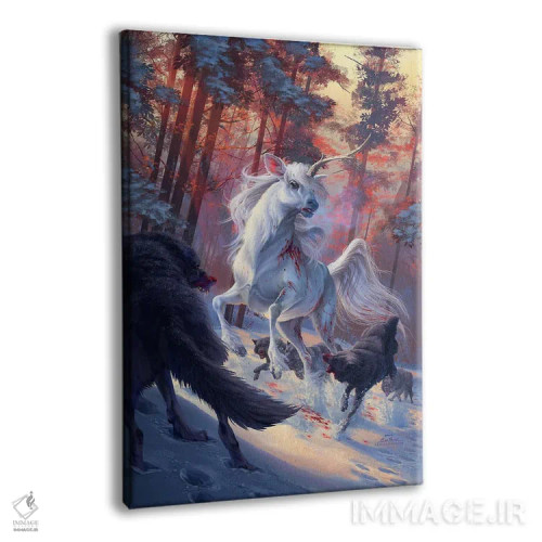 تابلو دکوراتیو شکار اثر اران فاولر - نمای پرسپکتیو محصول