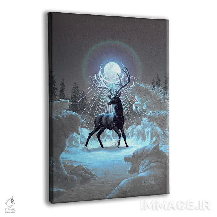 تابلو دکوراتیو زمستان، شب را در بر می گیرد اثر اران فاولر - نمای پرسپکتیو محصول