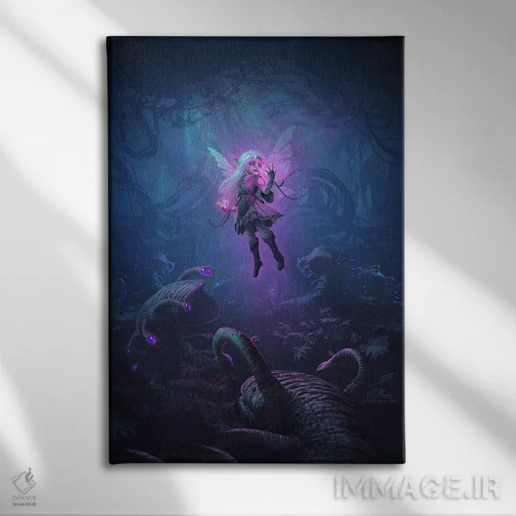 تابلو دکوراتیو تاریک شده اثر اران فاولر - نمای روبهرو روی دیوار