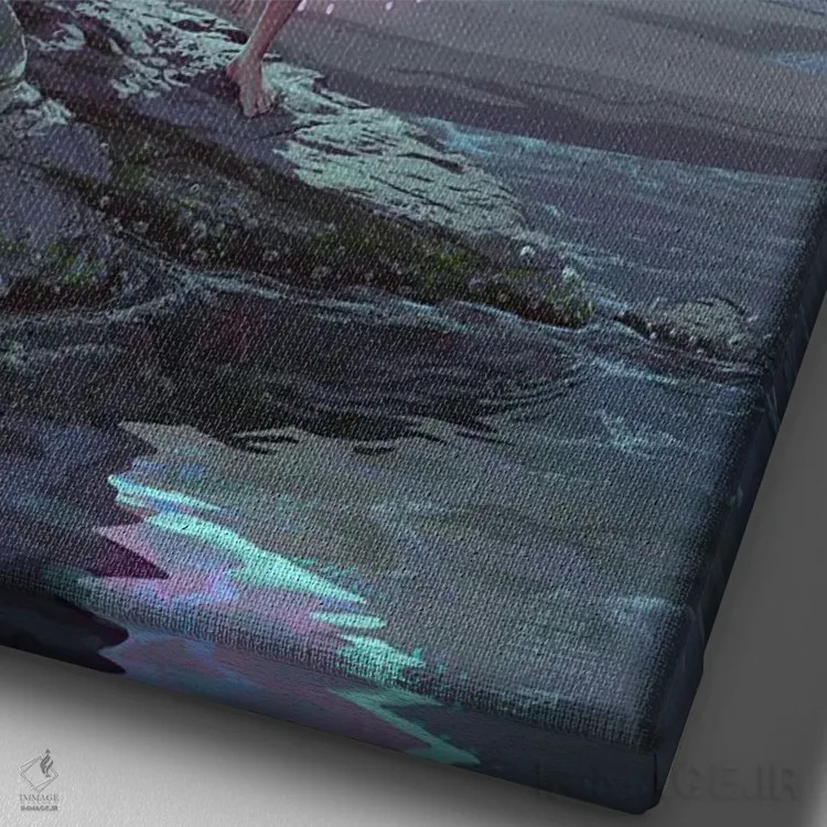 تابلو دکوراتیو همه چیز تغییر کرده است اثر اران فاولر - نمای نزدیک بافت بوم