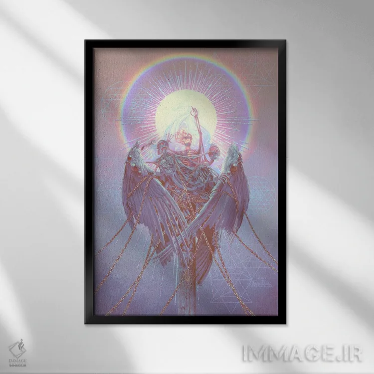 تابلو دکوراتیو بالاروی ناموفق اثر اران فاولر - نمای قابدار مشکی