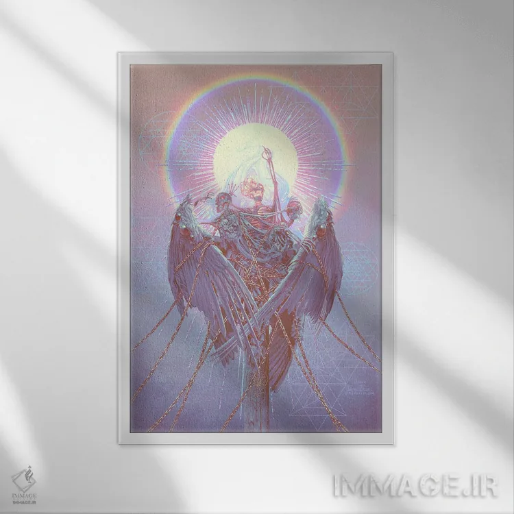 تابلو دکوراتیو بالاروی ناموفق اثر اران فاولر - نمای قابدار سفید