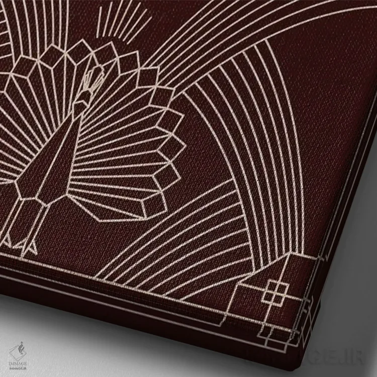 تابلو دکوراتیو ارزش خودت را بشناس اثر امی فاکس دیزاینز - نمای نزدیک بافت بوم