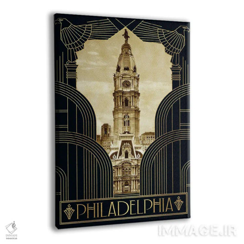 تابلو دکوراتیو فیلادلفیا اثر امی فاکس دیزاینز - نمای پرسپکتیو محصول