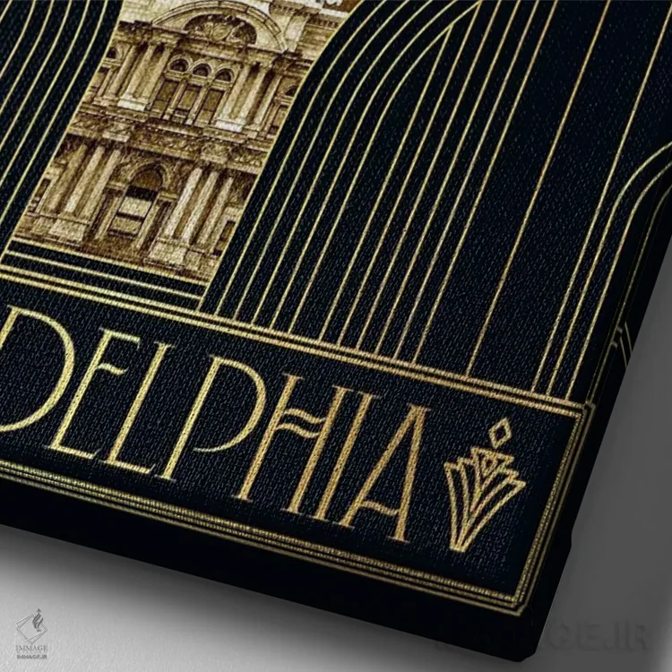 تابلو دکوراتیو فیلادلفیا اثر امی فاکس دیزاینز - نمای نزدیک بافت بوم