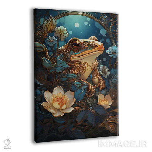 تابلو دکوراتیو قورباغه مدرن اثر امی فاکس دیزاینز - نمای پرسپکتیو محصول