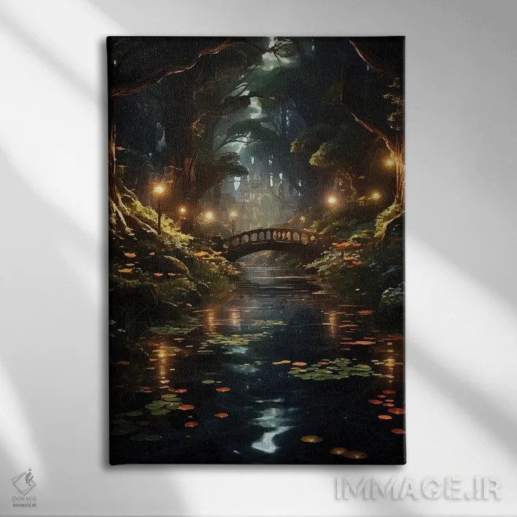 تابلو دکوراتیو پل فانتزی اثر امی فاکس دیزاینز - نمای روبهرو روی دیوار