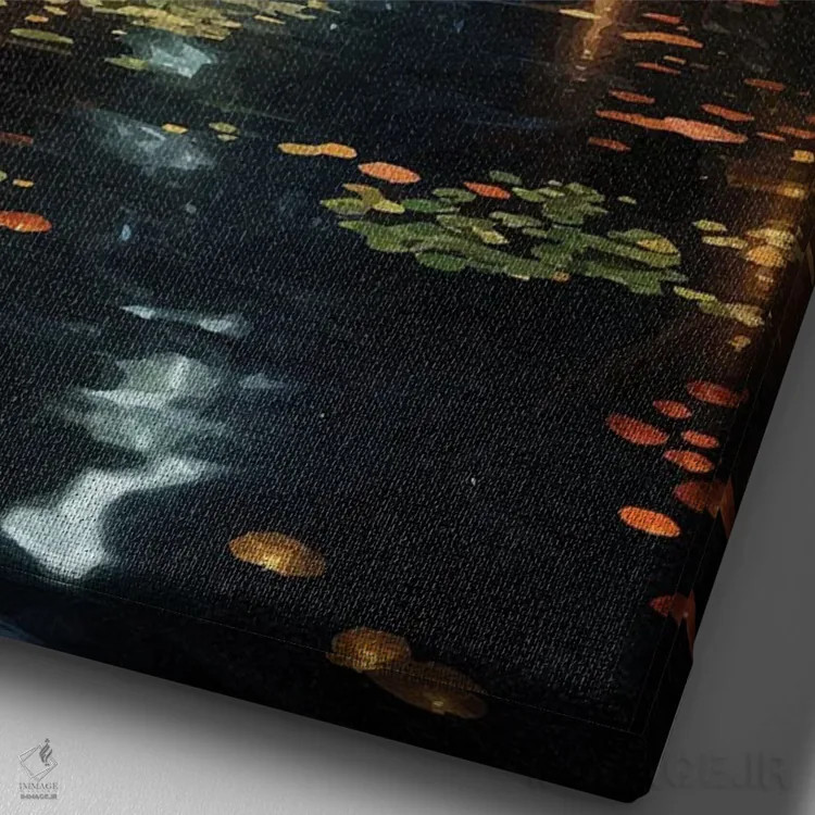 تابلو دکوراتیو پل فانتزی اثر امی فاکس دیزاینز - نمای نزدیک بافت بوم