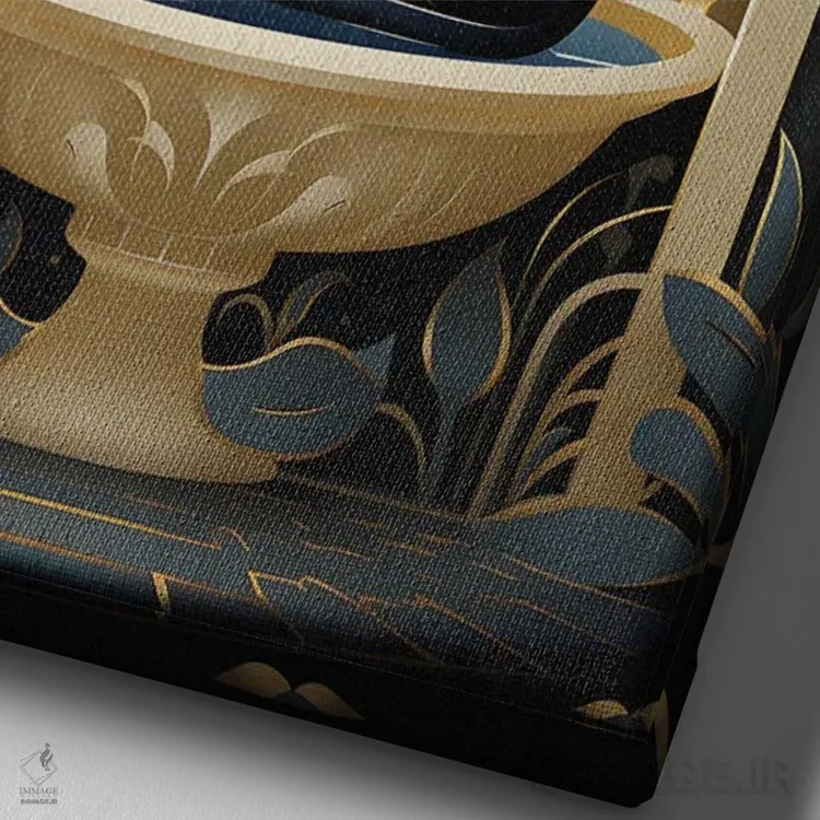 تابلو دکوراتیو پنجه هایت را بشوی اثر امی فاکس دیزاینز - نمای نزدیک بافت بوم