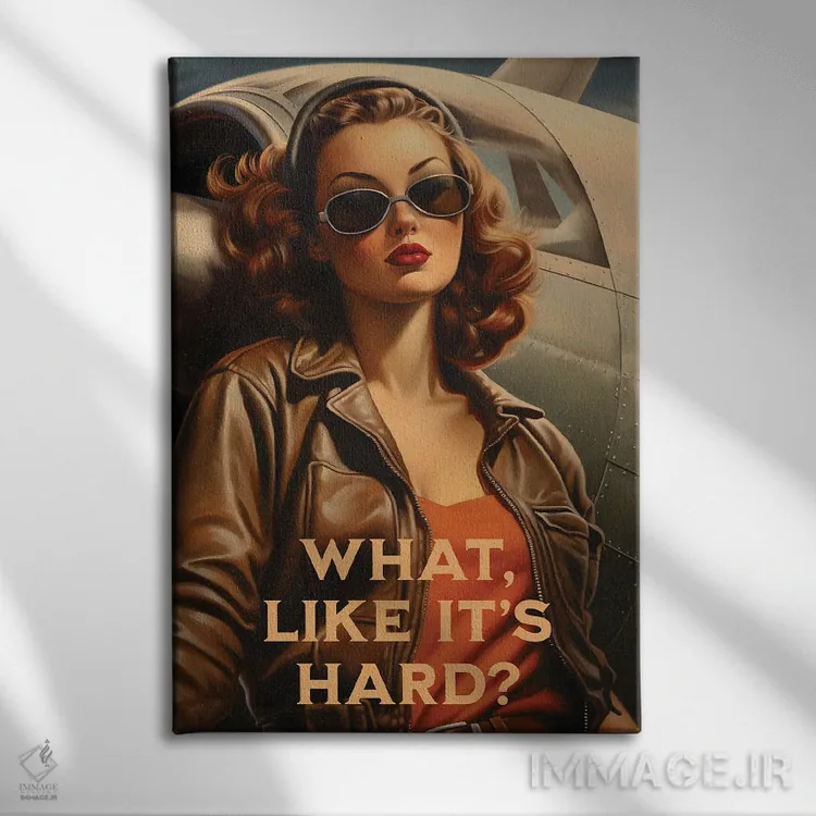 تابلو دکوراتیو مگر کار سختی است؟ اثر امی فاکس دیزاینز - نمای روبهرو روی دیوار