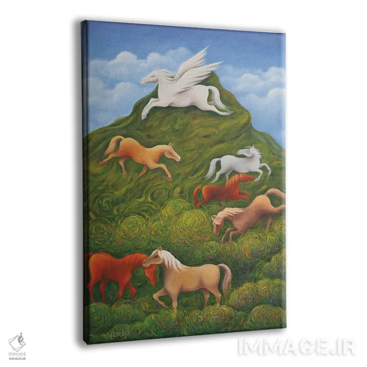 تابلو دکوراتیو حالت های عشق اثر امین گولر - نمای پرسپکتیو محصول