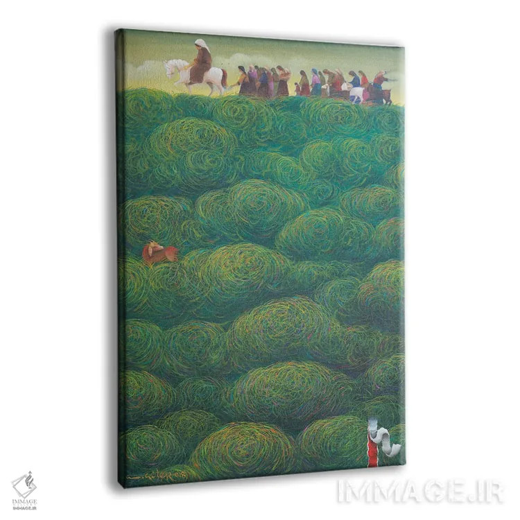 تابلو دکوراتیو فصل مهاجرت اثر امین گولر - نمای پرسپکتیو محصول
