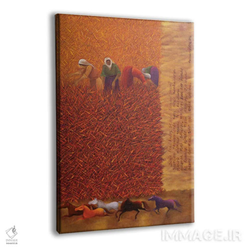 تابلو دکوراتیو آیا آگاهی؟ اثر امین گولر - نمای پرسپکتیو محصول