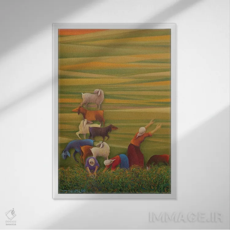 تابلو دکوراتیو کجایی؟ اثر امین گولر - نمای قابدار سفید