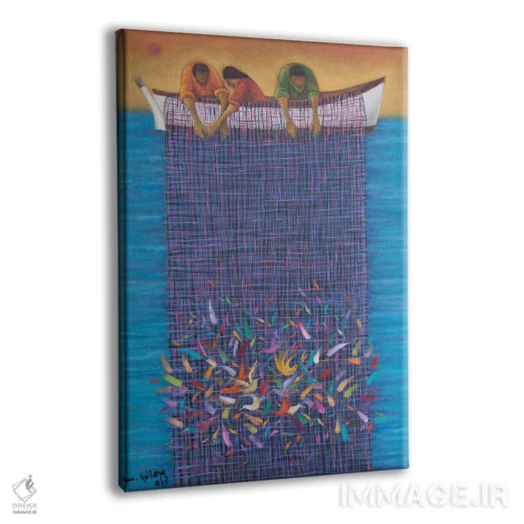 تابلو دکوراتیو در تعقیب تقدیر اثر امین گولر - نمای پرسپکتیو محصول