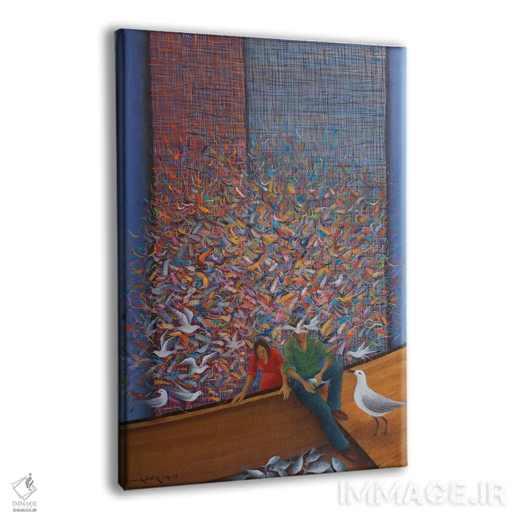 تابلو دکوراتیو انتظار اثر امین گولر - نمای پرسپکتیو محصول