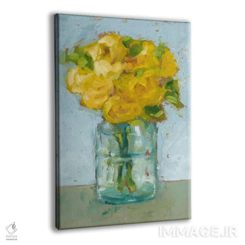 تابلو دکوراتیو مطالعه گل به سبک امپرسیونیسم اثر اتان هارپر - نمای پرسپکتیو محصول