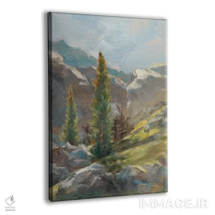 تابلو دکوراتیو تپه سنگی I اثر اتان هارپر - نمای پرسپکتیو محصول