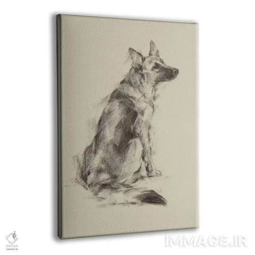 تابلو دکوراتیو چشم های توله سگ V اثر اتان هارپر - نمای پرسپکتیو محصول