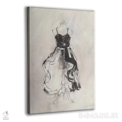 تابلو دکوراتیو پیراهن شب سیاه II اثر اتان هارپر - نمای پرسپکتیو محصول