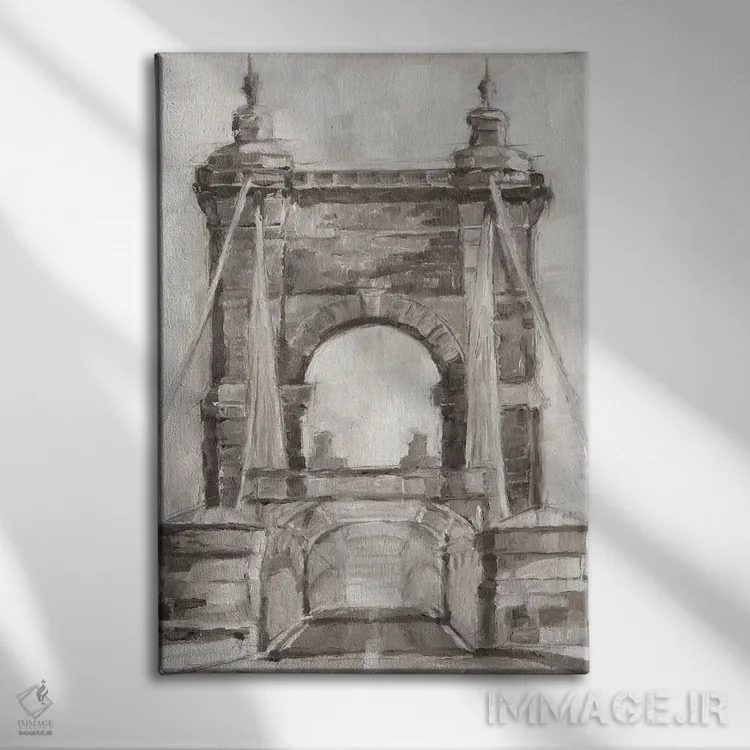 تابلو دکوراتیو عبور از پل II اثر اتان هارپر - نمای روبهرو روی دیوار