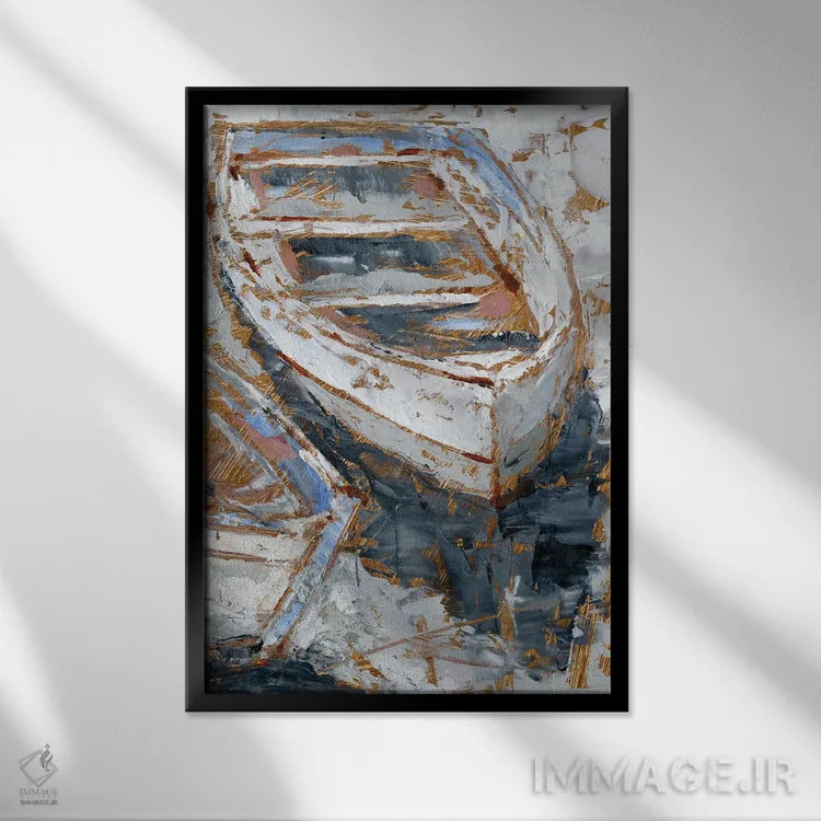 تابلو دکوراتیو نور سرد I اثر اتان هارپر - نمای قابدار مشکی