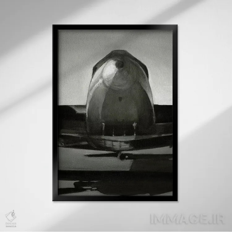 تابلوی سه تایی پرواز کلاسیک II اثر اتان هارپر - نمای قابدار مشکی