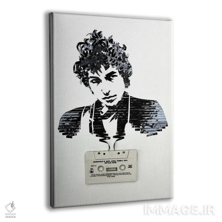 تابلو دکوراتیو باب دیلن اثر اریکا آیریس - نمای پرسپکتیو محصول