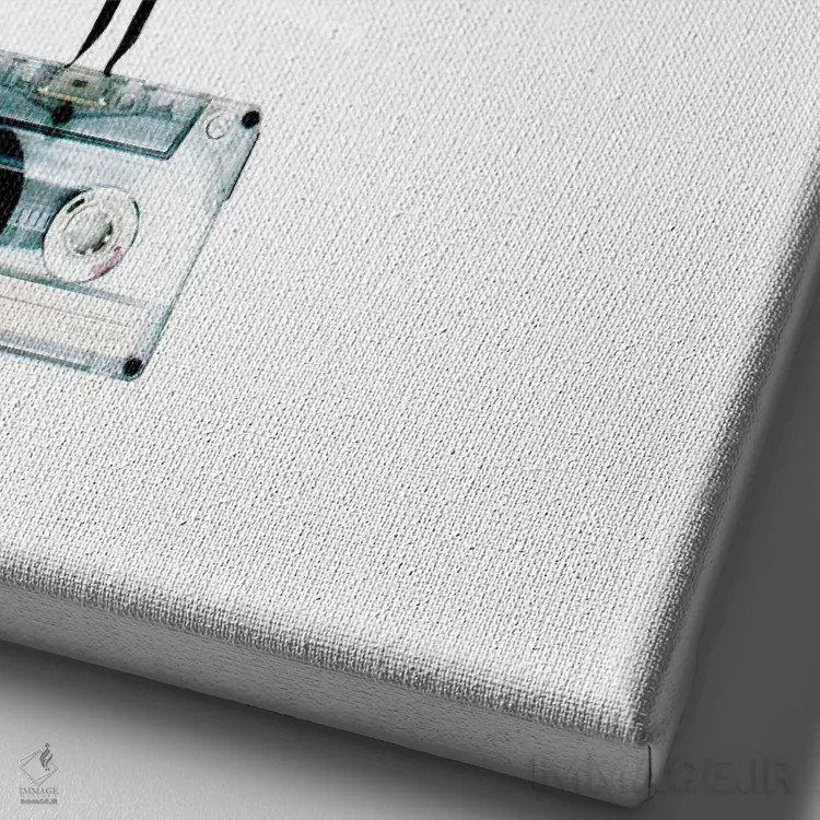 تابلو دکوراتیو جری گارسیا اثر اریکا آیریس - نمای نزدیک بافت بوم