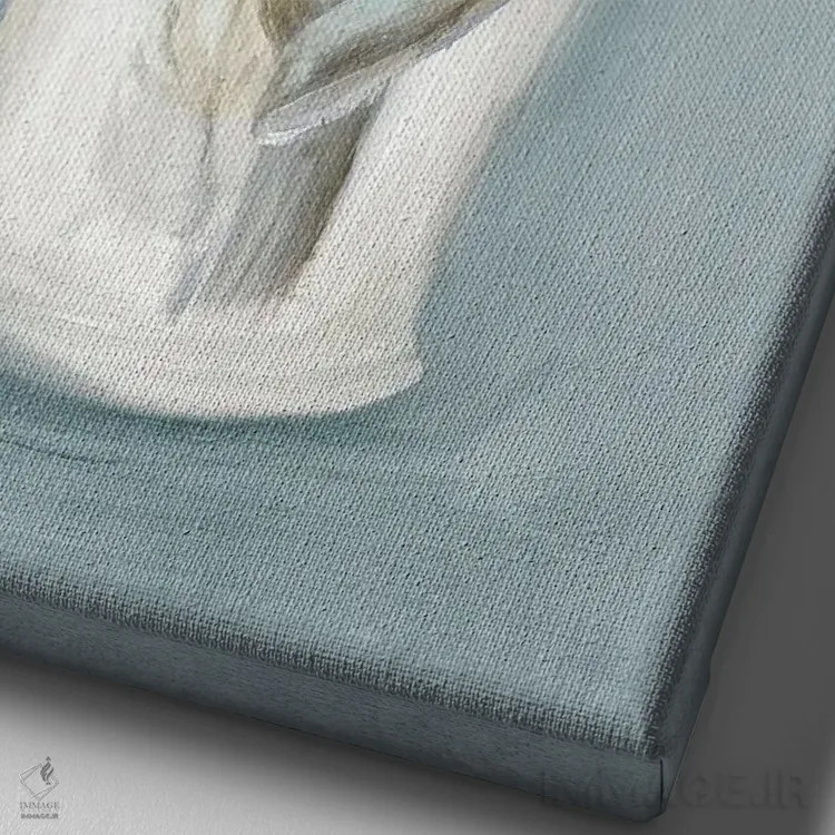 تابلو دکوراتیو دسته گلدان II اثر الی جونز - نمای نزدیک بافت بوم