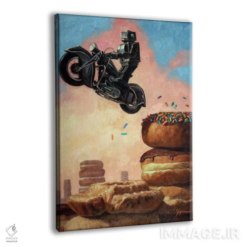 تابلو دکوراتیو سوارکار تاریکی دوباره اثر اریک جوینر - نمای پرسپکتیو محصول