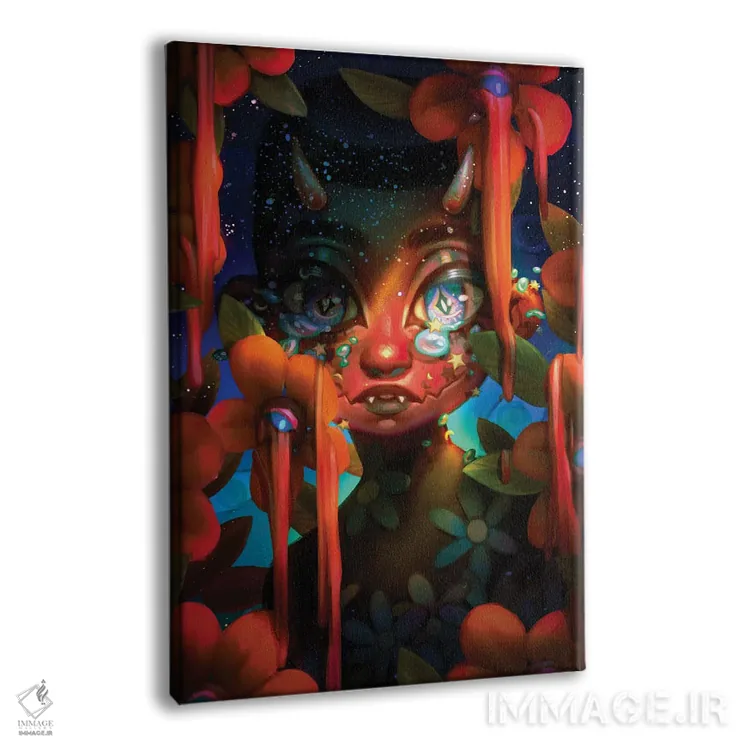 تابلو دکوراتیو تماشاگر مردد اثر اجیوا ابنبه - نمای پرسپکتیو محصول