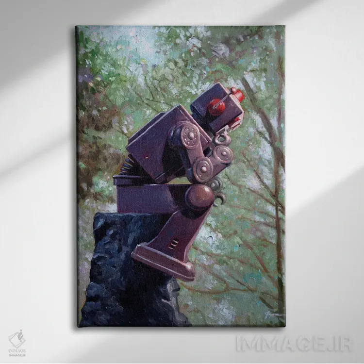 تابلو دکوراتیو دسته بندنده اثر اریک جوینر - نمای روبهرو روی دیوار