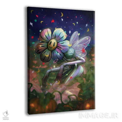 تابلو دکوراتیو قدم زنی نیمه شب اثر اجیوا ابنبه - نمای پرسپکتیو محصول