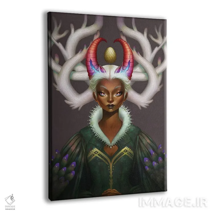 تابلو دکوراتیو مادر اژدها اثر اجیوا ابنبه - نمای پرسپکتیو محصول