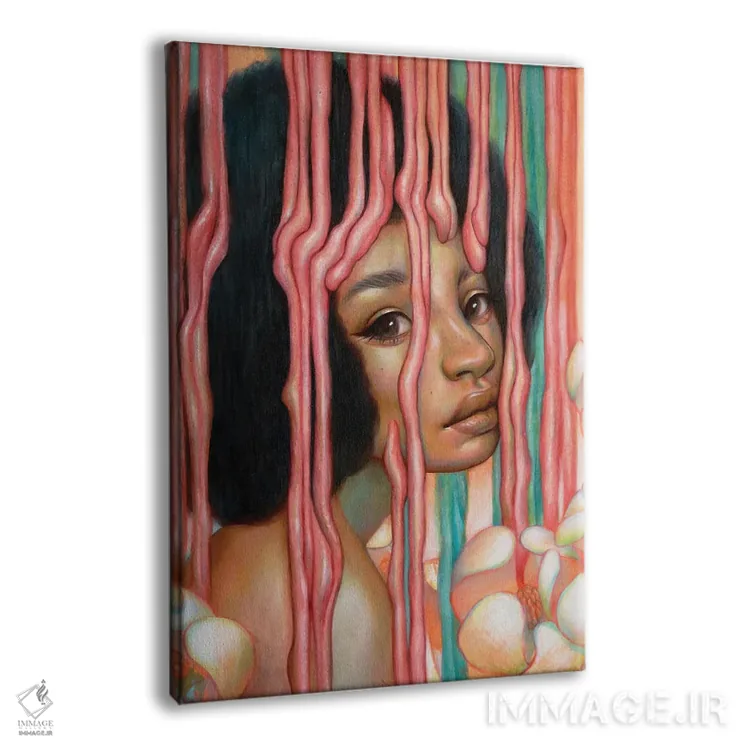 تابلو دکوراتیو غوطه وری اثر اجیوا ابنبه - نمای پرسپکتیو محصول