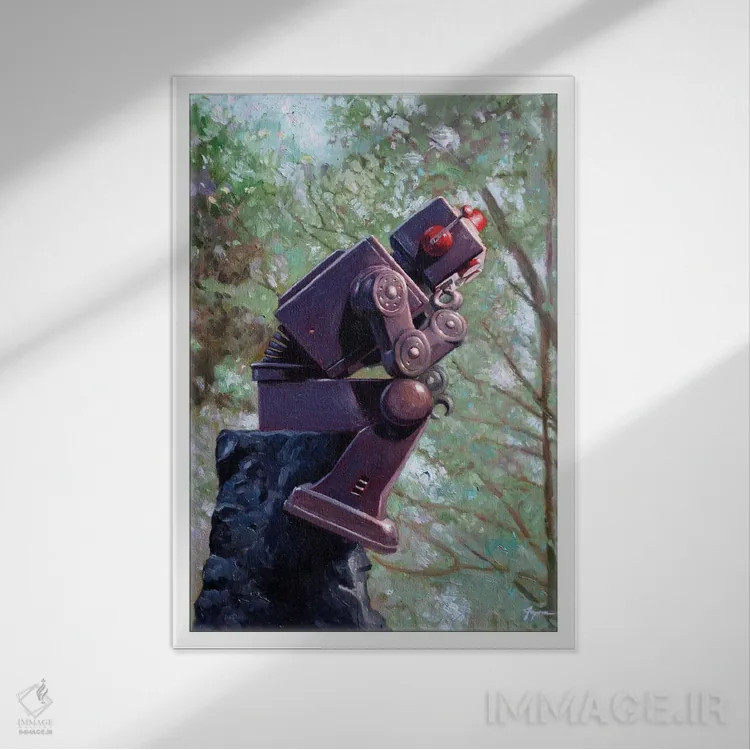 تابلو دکوراتیو دسته بندنده اثر اریک جوینر - نمای قابدار سفید