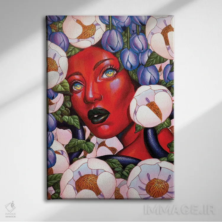 تابلو دکوراتیو وضعیت پیش از خواب اثر اجیوا ابنبه - نمای روبهرو روی دیوار