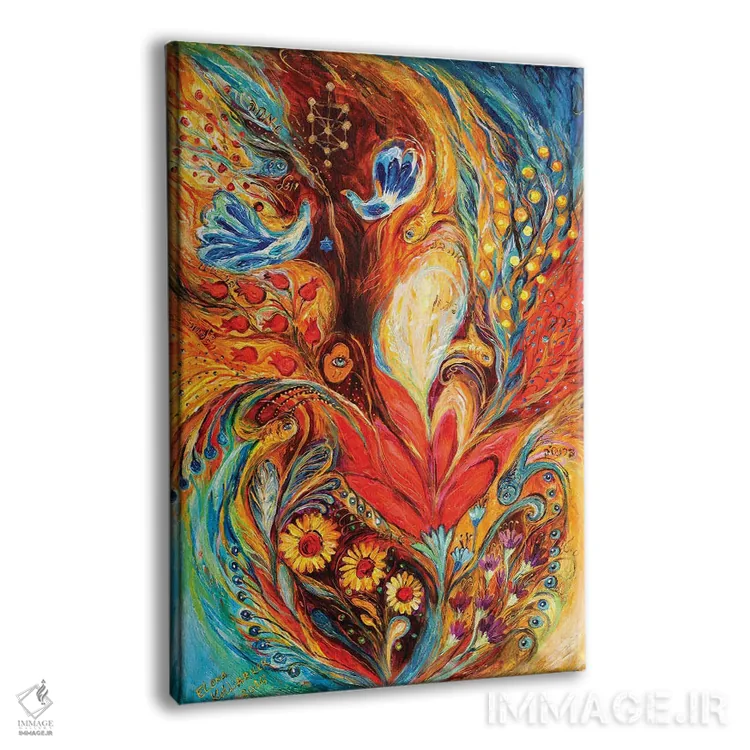 تابلو انتزاعی درخت زندگی اثر النا کوتلیارکر - نمای پرسپکتیو محصول