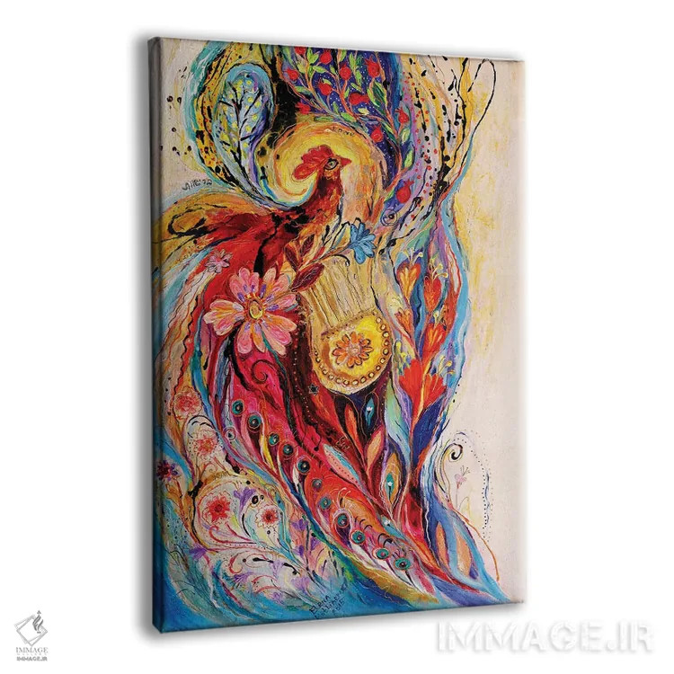 تابلو انتزاعی پاشیدن زندگی VI اثر النا کوتلیارکر - نمای پرسپکتیو محصول