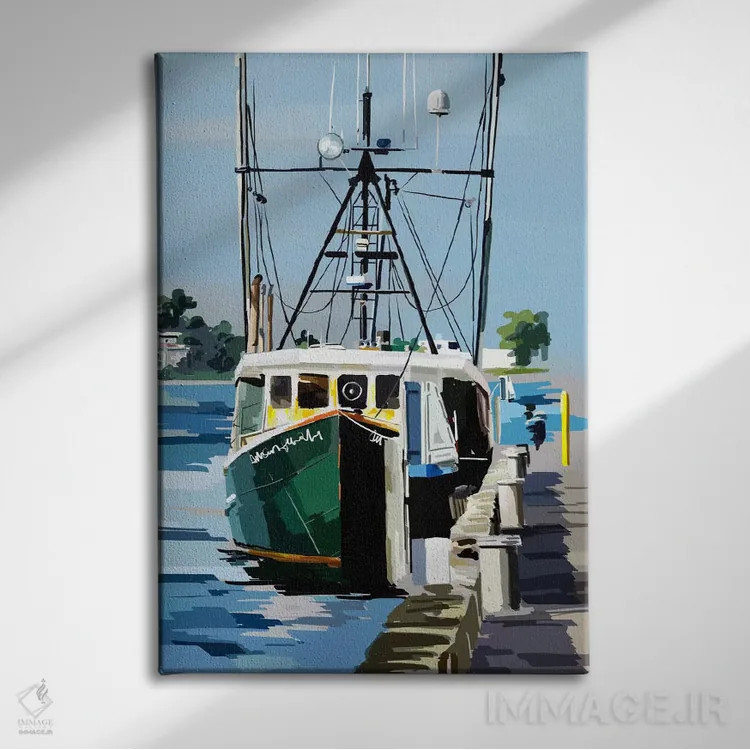 تابلو دکوراتیو قایق های پرجسارت VI اثر امیلی کالینا - نمای روبهرو روی دیوار