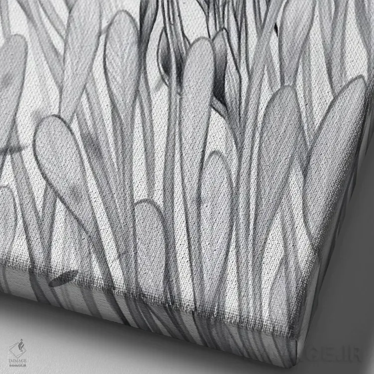 تابلو دکوراتیو وقار اثر اجیوا ابنبه - نمای نزدیک بافت بوم