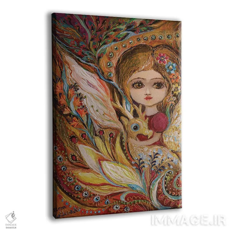 تابلو انتزاعی پری کوچک من سلما اثر النا کوتلیارکر - نمای پرسپکتیو محصول