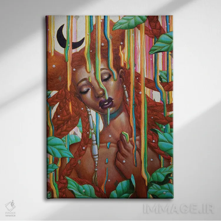 تابلو دکوراتیو سرگردان مهربان اثر اجیوا ابنبه - نمای روبهرو روی دیوار