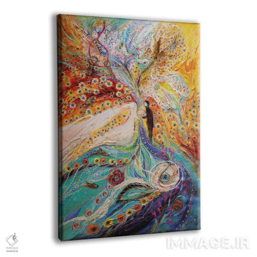 تابلو انتزاعی بال های فرشته XI: عروسی قسمت اول اثر النا کوتلیارکر - نمای پرسپکتیو محصول