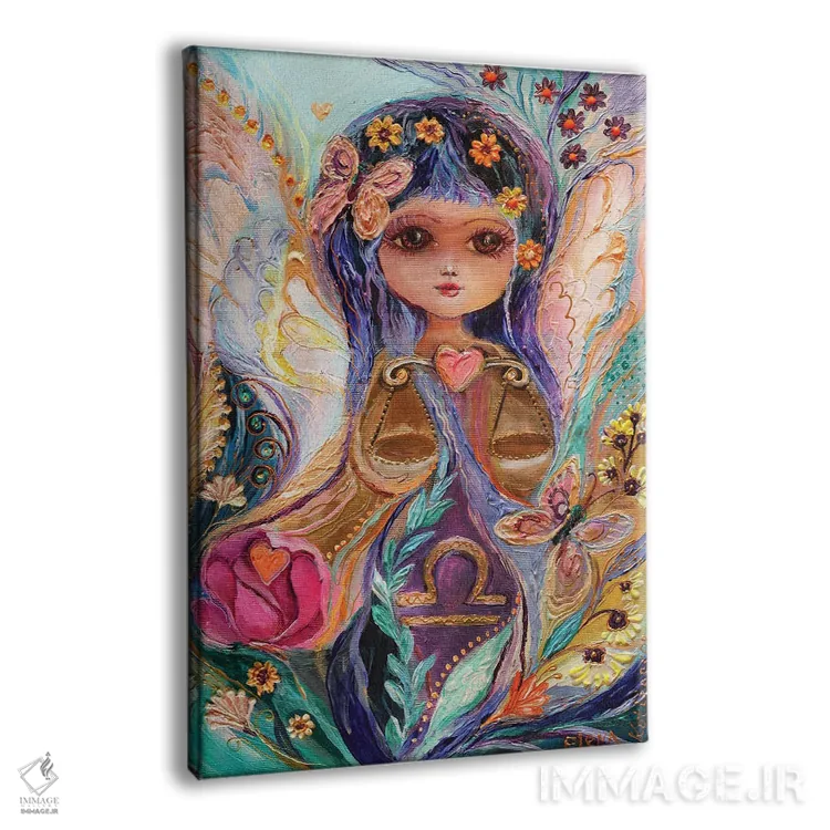 تابلو دکوراتیو پری های سری زودیاک اثر النا کوتلیارکر - نمای پرسپکتیو محصول